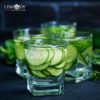 Agua de pepino con limón