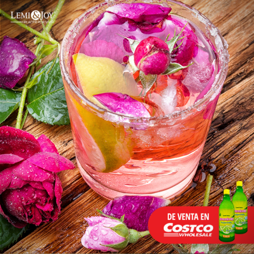 agua de rosas con cítricos