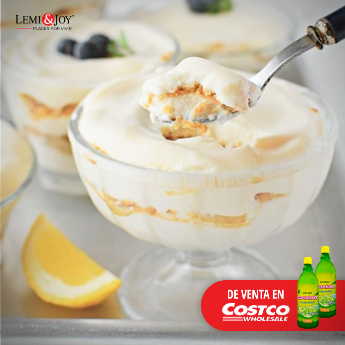 Mousse de limón vegano