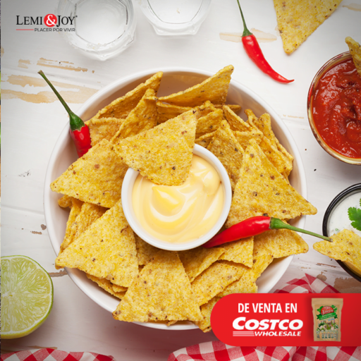 Nachos con queso veganos