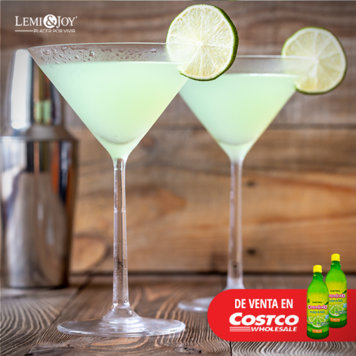 Cóctel de vodka con helado de limón