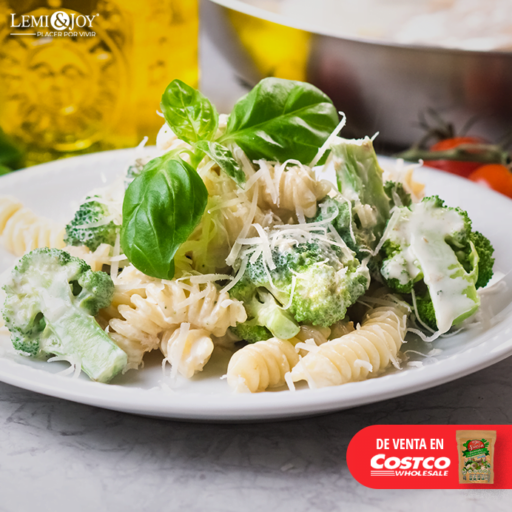 Pasta con queso y brócoli