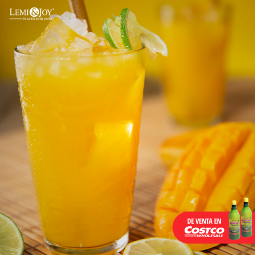 Bebida de mango con limón
