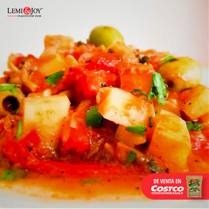 Receta Bacalao Vegano a la Vizcaína